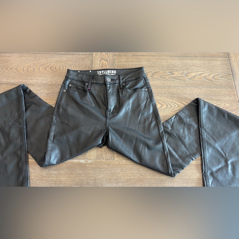Idyllwind Black Faux Leather Trousers